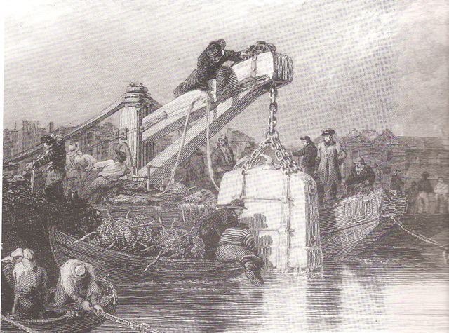 Diving Bell in use on Lake Nemmi